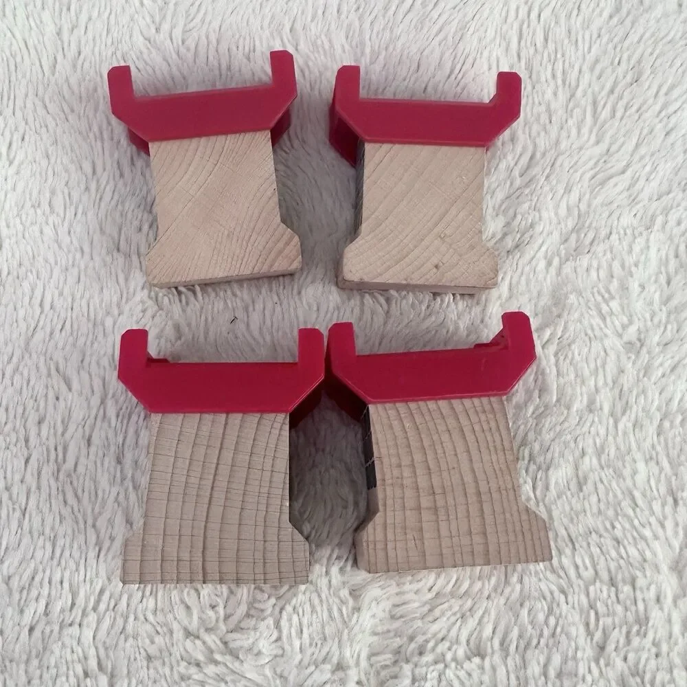 BRIO Wooden Railway Lot of 4 Super Supports for Elevated Tracks
